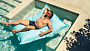 Пуф для плавательного пруда и бассейна Bean bag floating, цвет Barbie