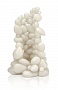 Маленький орнамент из гальки, белый, Pebble ornament small white