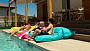 Пуф для плавательного пруда и бассейна Bean bag floating, цвет Barbie